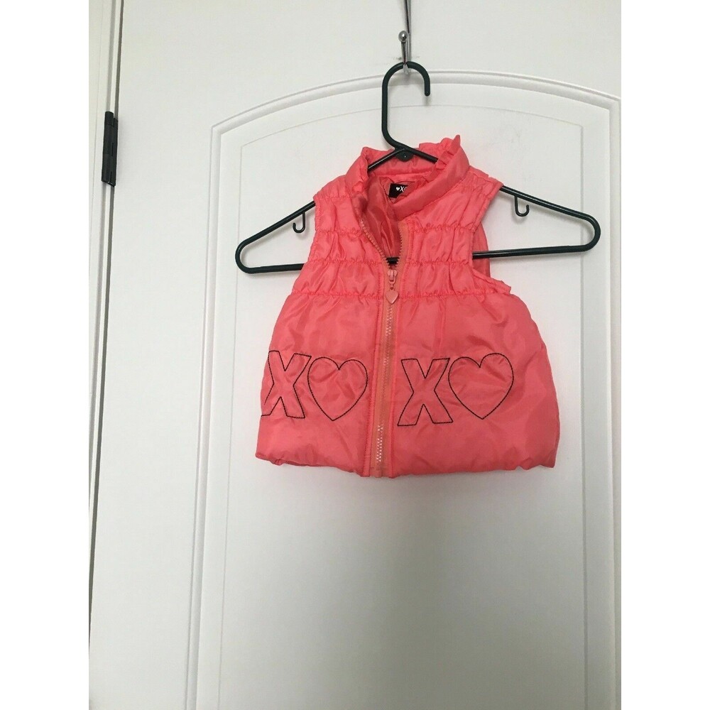 XOXO Toddler Girls Child Print Full Zip Vest Jacket Size 3T Multi-Color